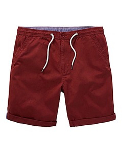 <b>Men</b> Solid Color Oxford Cotton Drawstring <b>Bermuda</b> <b>Shorts</b> Mid Waist Casual Style - Product Image 1