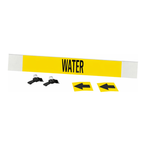 Marqueur de tuyaux haute performance Brady Water pour l'identification des tuyaux industriels - Product Image 1
