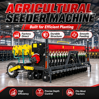 Semoir agricole monté sur tracteur pour la plantation de blé, de soja, de riz et de graines d'herbe, semoir multi-cultures