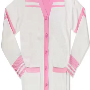 Pull cardigan tricoté à manches longues College University - Product Image 6