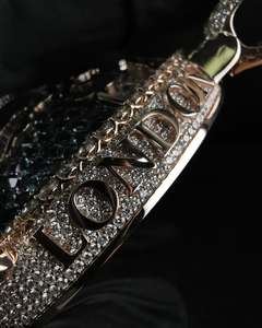 Collar de Hip Hop para Hombre con Letra Personalizada, Plata de Ley 925, Diamantes Moissanite VVS, Número, Nombre, Inicial, Logotipo - Product Image 4