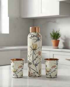 Healthy Copper Water Bottle Colored Enamel Premium Quality <b>Drinkware</b> at Reasonable Price Superior Quality New Arrival - Product Image 2