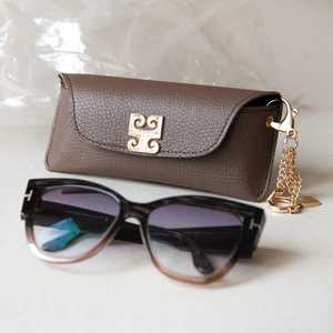 New Genuine Leather <b>Glasses</b> Cover Luxury Eyewear <b>Case</b> Full Grain Leather Sunglasses Pouch Bulk Wholesale Manufacturer LGC-0033 - Product Image 5