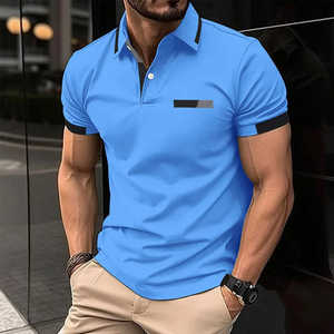Polos pour hommes en coton 100 %, dernier design, best-seller, légers, à manches courtes, en vente en ligne - Product Image 3