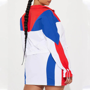 Ensemble coupe-vent unisexe pour femme, col montant, en tissu à mémoire de forme, idéal pour toutes les saisons - Vente en gros - Product Image 3