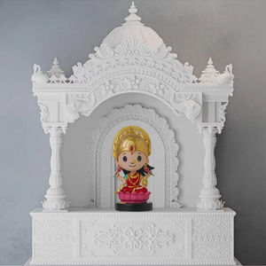 Idole Laxmi Ji en PVC/ABS écologique et spirituelle pour tableau de bord de voiture, décoration élégante pour la maison et cadeau religieux pour toutes les occasions - Product Image 1