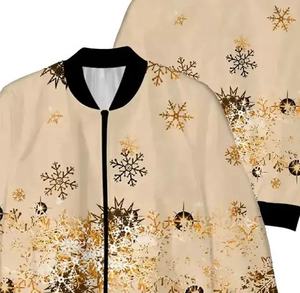 Chaqueta de impresión completa de alta calidad Letterman peso ligero Varsity diseño personalizado Logo calle precio barato estilo Casual chaqueta de mujer - Product Image 6