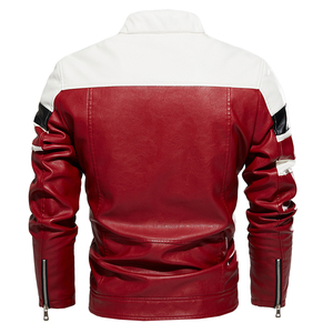 Chaqueta Bomber de Cuero Premium para Hombre, Impermeable, Reversible, Estilo Motociclista, Corte Ajustado, para Otoño e Invierno - Product Image 2