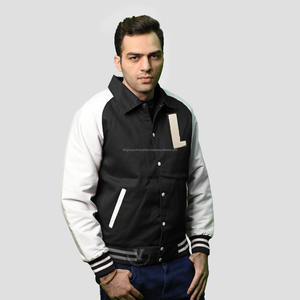 Unisex personalizable invierno Varsity chaquetas 100% algodón sarga Letterman diseño para hombres y mujeres al por mayor - Product Image 2