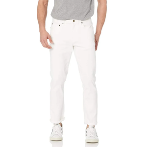 Jeans slim fit blancs personnalisés pour hommes, pantalons en denim pour un style décontracté, streetwear, mode estivale, usage quotidien et vêtements personnalisés - Product Image 1