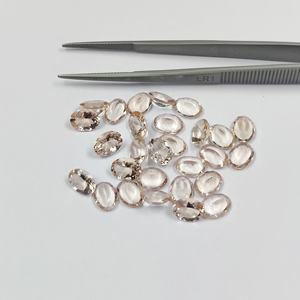 5mm x 7mm Morganite naturelle à facettes ovale coupe pierre précieuse en vrac bonne qualité pierres semi-précieuses polies à la main à un prix abordable - Product Image 5
