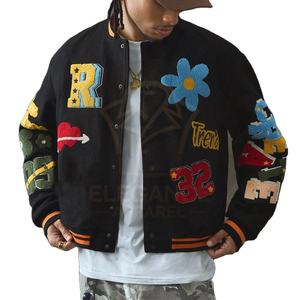 Vêtements quotidiens à la mode bonne vente plus haute qualité personnalisé fait nouveaux hommes véritable matériel Durable Varsity vestes d'hiver - Product Image 1