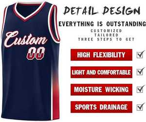 Maillots de basket-ball en sublimation intégrale, vêtements de sport en polyester, vêtements d'équipe, logo personnalisé, service OEM, vêtements - Product Image 3