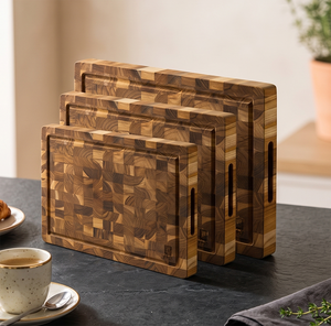 Planche à découper rectangulaire en acacia de qualité supérieure, durable, non toxique, épaisseur 1,5 cm, ustensiles de cuisine par Ha Le Teak Wood - Product Image 2