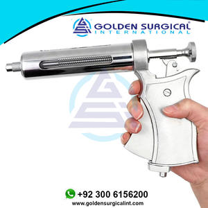 Seringue vétérinaire à injection continue 10/20/30/50 ml en acier inoxydable, pistolet de vaccination automatique pour vache, cochon, mouton - Product Image 2