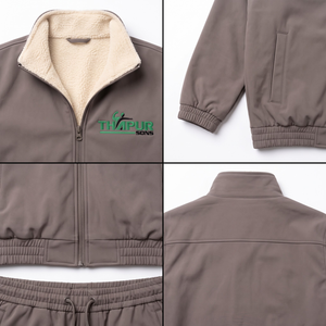 Ensemble de survêtement unisexe 2-en-1 avec veste, pantalon et short sans manches - Product Image 4
