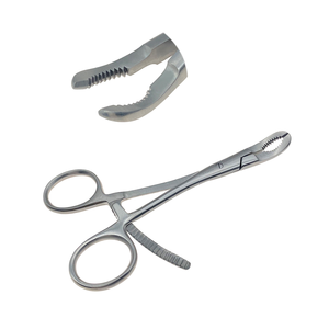 Pinces de réduction orthopédiques dentées pour phalanges, autoclavables, pour maintenir les os, instrument orthopédique vétérinaire manuel, ORL, CE - Product Image 4