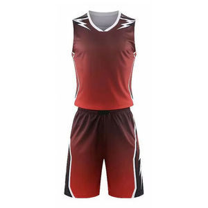Conjunto de Uniforme de Baloncesto Reversible para Adultos, Impresión por Transferencia de Calor, Malla Elástica, Sin Mangas, Sublimado - Product Image 1