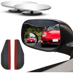 Set di 2 Specchietti Convessi HD da 2 Pollici per Auto con Visiera Antipioggia, Specchietti Laterali Retrovisori per una Migliore Visibilità - Product Image 1