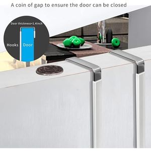 Confezione da 4 ganci per porta originali con gomma anti-graffio - Product Image 2