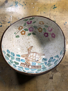 Bol en coquille de noix de coco naturelle, fabriqué à la main au Vietnam, écologique, poli, pour la décoration de table, la cuisine, la salle à manger et le service de fruits - Product Image 2