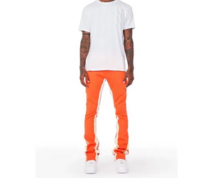 New Stylish <b>Stacked</b> Flared Pants with Drawstring Pockets Breathable Quick Dry Gym Workout Outdoor Casual Fashion Wear Sweatpants - Product Image 4