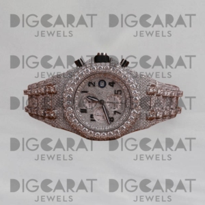 Reloj de Diamantes Moissanite de Alta Calidad, Forma Redonda, Resistente al Agua, Cuarzo, Lujoso, Unisex, para Compradores Mayoristas - Product Image 1