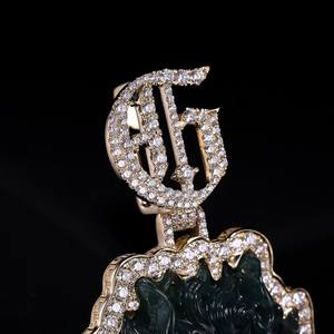 New Trendy Fashion Pass Diamond Tester Iced Out Hip Hop <b>Jewelry</b> 925 Silver VVS1 Moissanite Diamond <b>Jade</b> Jesus Religious Pendant - Product Image 2