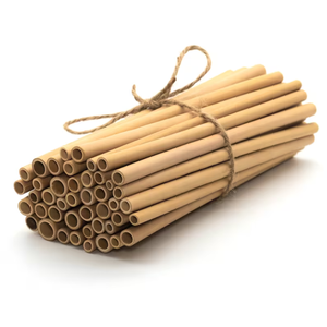Wholesale Reusable Biodegradable Bamboo <b>Drinking</b> <b>Straws</b> Set with 1 Cleaning Brush & Storage Bag Made from Vietnam - Product Image 2