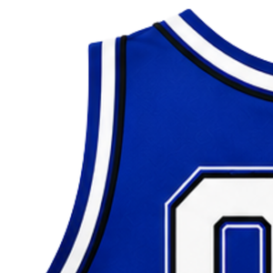 <b>Royal</b> <b>Blue</b> White Black Womens Sleeveless V Neck Cheerleading <b>Crop</b> <b>Top</b> Athletic Performance Team Cheer Uniform Competition - Product Image 3