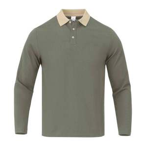 <b>Men's</b> Stand Collar Merino <b>Wool</b> Casual <b>Shirt</b> Single Button Closure Long Sleeve Breathable Winter Casual Vacation Style - Product Image 1