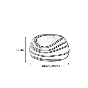 Pouf moderne en velours haute densité, nouveau modèle Vietnam MD14, pour salon et chambre à coucher - Product Image 4