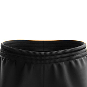 Pantalon de survêtement noir pour homme avec motif dégradé rose, taille élastique, décontracté, respirant, en polyester, idéal pour l'été - Product Image 3