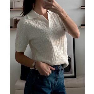 Nueva Llegada, Camisetas Polo de Manga Corta para Mujer, 100% Algodón, Cuello Camisero con Botones, Camiseta Polo de Golf para Mujer, de BD - Product Image 5