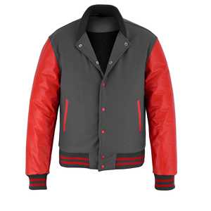 Vestes varsity en cuir/laine, style personnalisé, veste d'hiver en cuir/laine, vestes varsity fabriquées en cuir/laine pour la vente en ligne à prix avantageux - Product Image 2