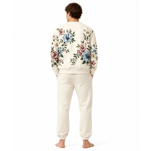 Sweat-shirt en molleton imprimé de qualité supérieure pour hommes, col rond, coton lourd, pull-over, écologique, design personnalisé, vêtements OEM pour l'hiver - Product Image 2