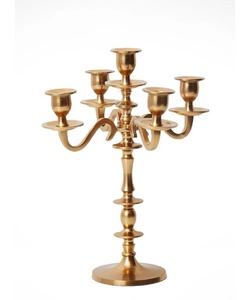 Candelabro de Aluminio Dorado de 5 Brazos, Personalizado OEM ODM, para Centro de Mesa de Boda, Sala de Estar, a Precios Accesibles - Product Image 5