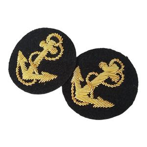 Insignias de Solapa Personalizadas para Oficiales, Bordadas, Sin Níquel, de Fieltro No Tejido, con Patrón de Estrella, Decoraciones de Rango para Uniformes, Material de Tela - Product Image 2