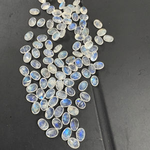 Best Quality Loose 5-6mm Round Brilliant Cut Lab Created White <b>Rainbow</b> Opal Gemstone Blue Color Polished Color Play - Product Image 1