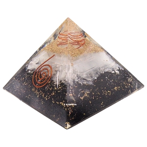 Pirámide de Orgón de Turmalina Negra Portátil Hecha a Mano de Primera Calidad al por Mayor, 7 Chakras, Gema Espiritual, Arte Coleccionable, Amuleto F S - Product Image 1