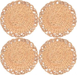 Handwoven Water Hyacinth Table <b>Mat</b> Eco Friendly Natural Dining Placemat Wholesale Manufacturer Bulk Supplier - Product Image 1