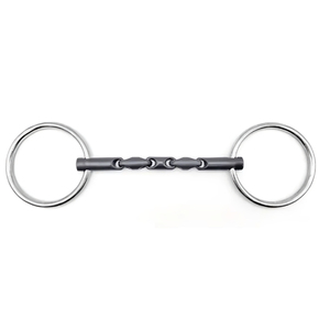 Heavy Duty Stainless Steel Made Round Handle Horse Products Double Jointed <b>Titanium</b> Equestrians Use Bits For Better Control - Product Image 1