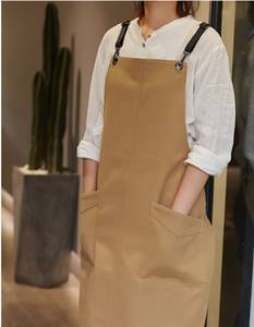 Professional <b>Bar</b> Worker Uniform Canvas Apron Genuine Leather Straps Lightweight Work Vest Adjustable <b>Utility</b> Pockets - Product Image 5