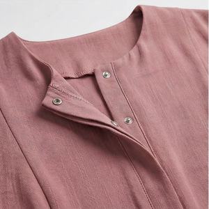 Vestido Abaya de lino de color personalizado, estilo modesto para mujer, inspirado en el caftán Eid, para ropa formal musulmana, elegante nueva colección. - Product Image 4