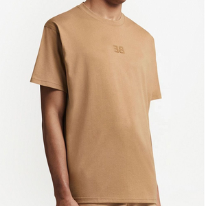 Nouveauté - T-shirts en jersey 100% coton pour femmes et hommes, col rond, poids personnalisé, logo brodé - Product Image 6