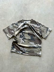 T-shirt camouflage forestier personnalisé pour homme, en coton, style streetwear décontracté, manches courtes - Product Image 5
