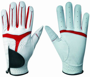 High Quality Leather Golf Glove Pure Color Custom Logo Leather Grip Gloves Professional Men's Leather Golf Gloves - Product Image 2