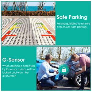 กล้องติดรถยนต์ 2K DVR บันทึกภาพ 3 ช่องทาง มุมมอง 140 องศา พร้อม GPS WiFi ระบบมองเห็นในเวลากลางคืน G-Sensor บันทึกแบบวนซ้ำ กล้องคุณภาพพรีเมียม - Product Image 5