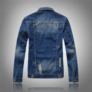 Veste en jean pour homme avec logo personnalisé, veste en jean vintage délavée, veste en jean décontractée streetwear, fabricant en gros - Product Image 1