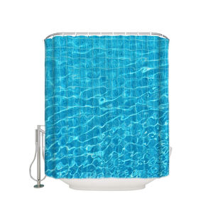 Cortina de Ducha 100% Algodón Puro para Baño, Forro Impermeable, Compatible con Lavadora, Decoración del Hogar - Product Image 4